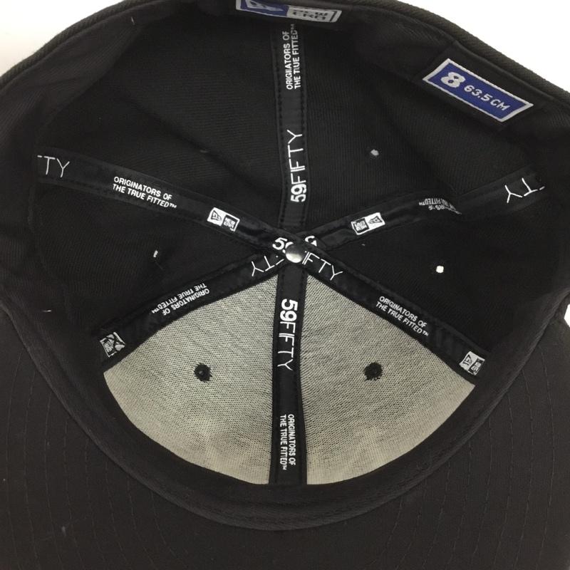 ニューエラ NEW ERA 帽子 キャップ 59FIFTY NY 63.5cm ロゴ、文字 黒 / ブラック /  メンズ USED 古着 中古 10124283