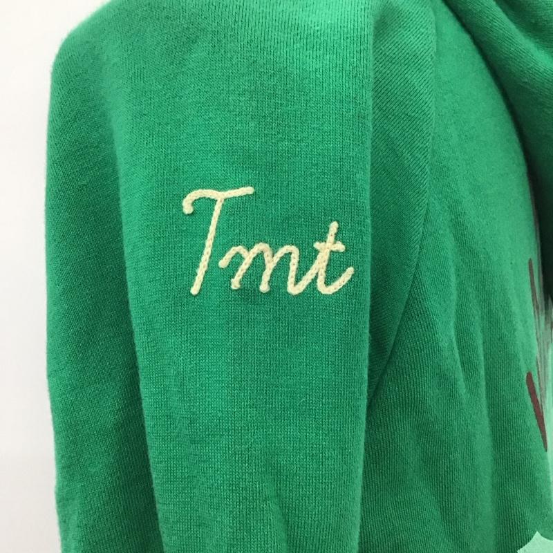 ティーエムティー TMT パーカー 長袖 ジップアップパーカー 長袖パーカー プリントスウェット M プリント 緑 / グリーン /  メンズ USED 古着 中古 10112055