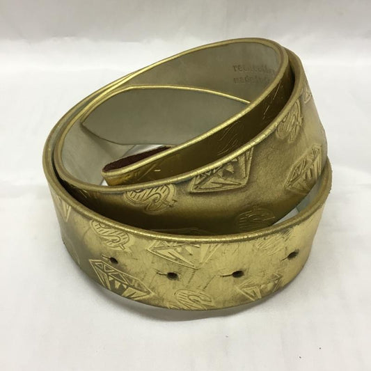 ビリオネア・ボーイズ・クラブ BILLIONAIRE BOYS CLUB ベルト・バックル ベルト レザー 総柄 金 / ゴールド /  メンズ USED 古着 中古 10110146