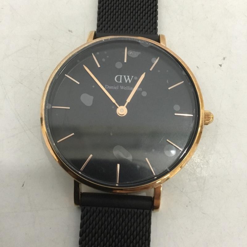 ダニエルウェリントン Daniel Wellington 腕時計 アナログ（クォーツ式） DW00100201 メッシュベルト ロゴ、文字 黒 / ブラック /  レディース USED 古着 中古 10135187