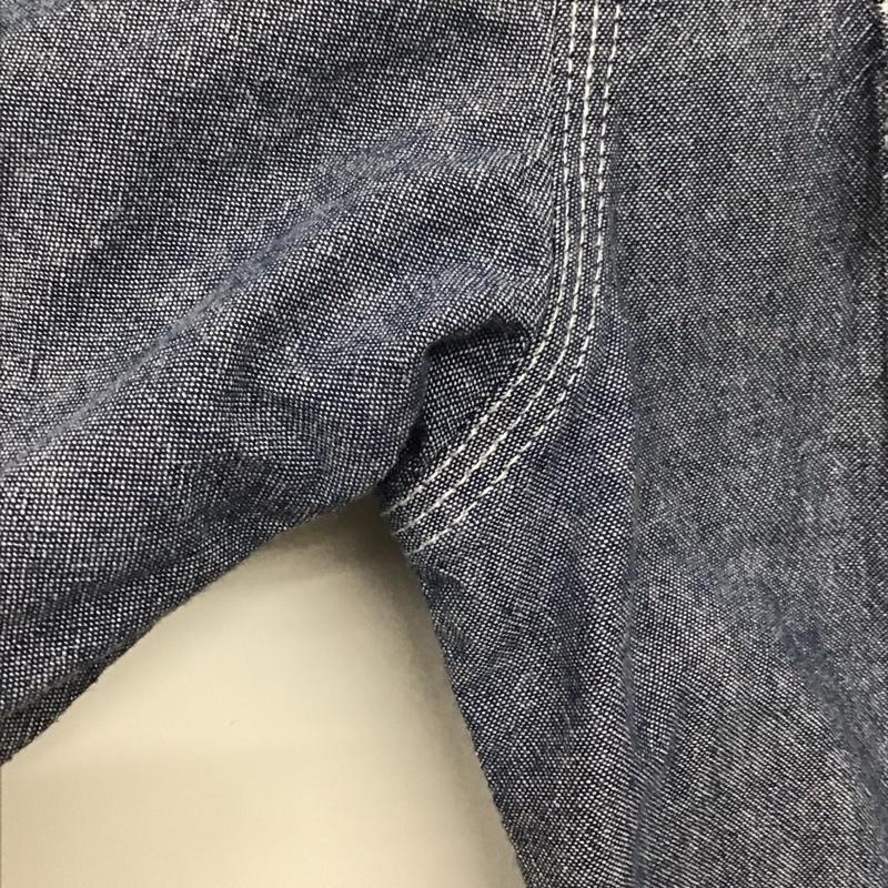 ディッキーズ Dickies シャツ、ブラウス 長袖 長袖シャツ 無地シャツ カラーシャツ L 無地 インディゴ / インディゴ /  メンズ USED 古着 中古 10133173