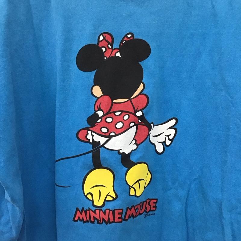 古着 USED Tシャツ 半袖 半袖カットソー プリントTシャツ クルーネックカットソー プリント 青 / ブルー /  メンズ USED 古着 中古 10146646