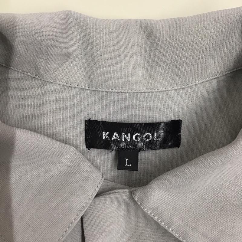 カンゴール KANGOL シャツ、ブラウス 半袖 L ワンポイント 灰 / グレー /  メンズ USED 古着 中古 10117045
