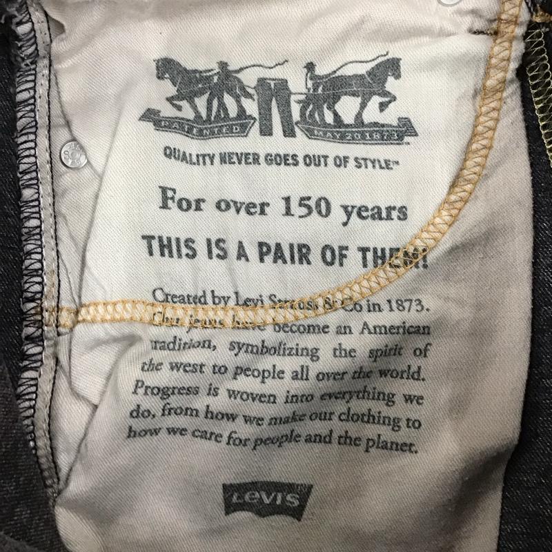 リーバイストラウスアンドコー Levi Strauss & co. パンツ デニム、ジーンズ デニムパンツ スリムパンツ ストレッチパンツ ジーンズ 28インチ 無地 黒 / ブラック /  メンズ USED 古着 中古 10117445