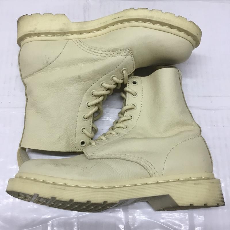 ドクターマーチン Dr.Martens ブーツ ショートブーツ 1460 PASCAL MONO 8ホール UK4 US：6 無地 黄 / イエロー /  レディース USED 古着 中古 10106872