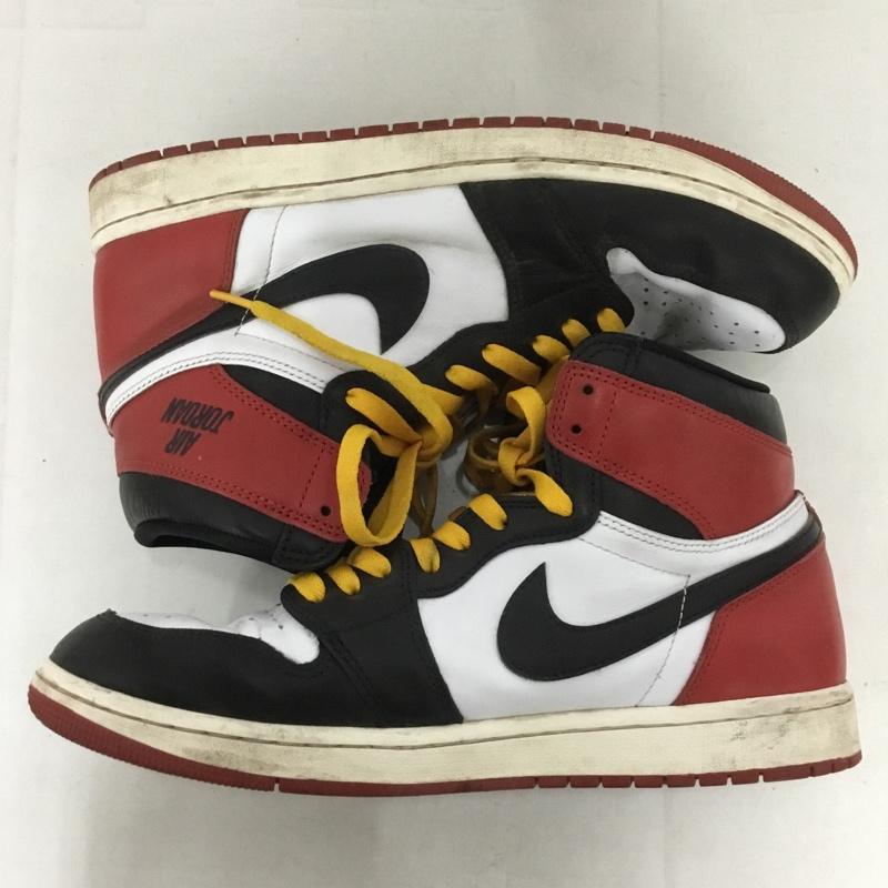 ナイキ NIKE スニーカー スニーカー DZ5485-106 AIR JORDAN 1 RETRO HIGH OG 28.5cm 28.5cm ロゴ、文字 白 / ホワイト / X 黒 / ブラック / X 赤 / レッド /  メンズ USED 古着 中古 10143917