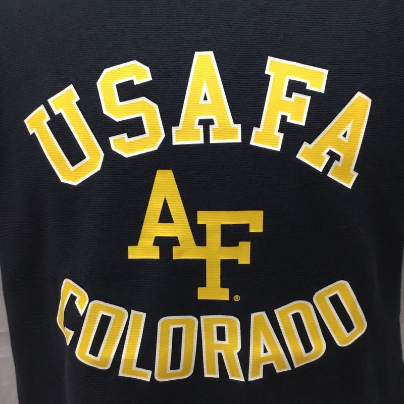 チャンピオン Champion Tシャツ 半袖 C3-Z314 REVERSE WEAVE USAFA タグ付き M ロゴ、文字 紺 / ネイビー /  メンズ USED 古着 中古 10115694