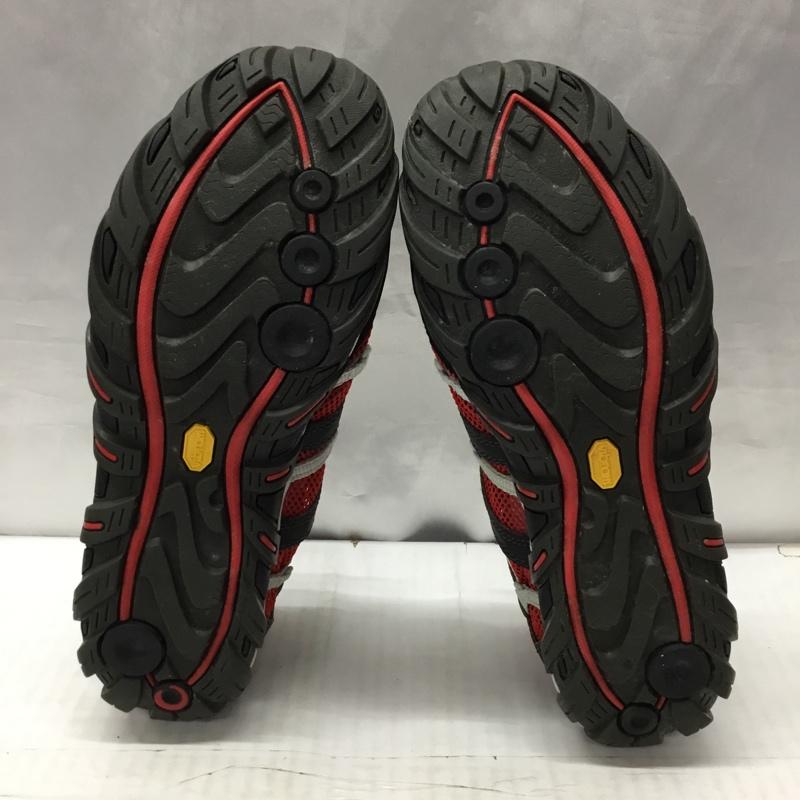 メレル MERRELL アウトドアシューズ アウトドアシューズ 876753 トレッキングシューズ US9.5 US：9.5 ワンポイント 黒 / ブラック / X 赤 / レッド / X 灰 / グレー /  メンズ USED 古着 中古 10121488