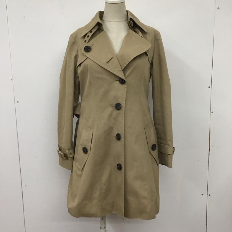 バーバリーブルーレーベル BURBERRY BLUE LABEL コート トレンチコート 36 無地 ベージュ / ベージュ /  レディース USED 古着 中古 10108501
