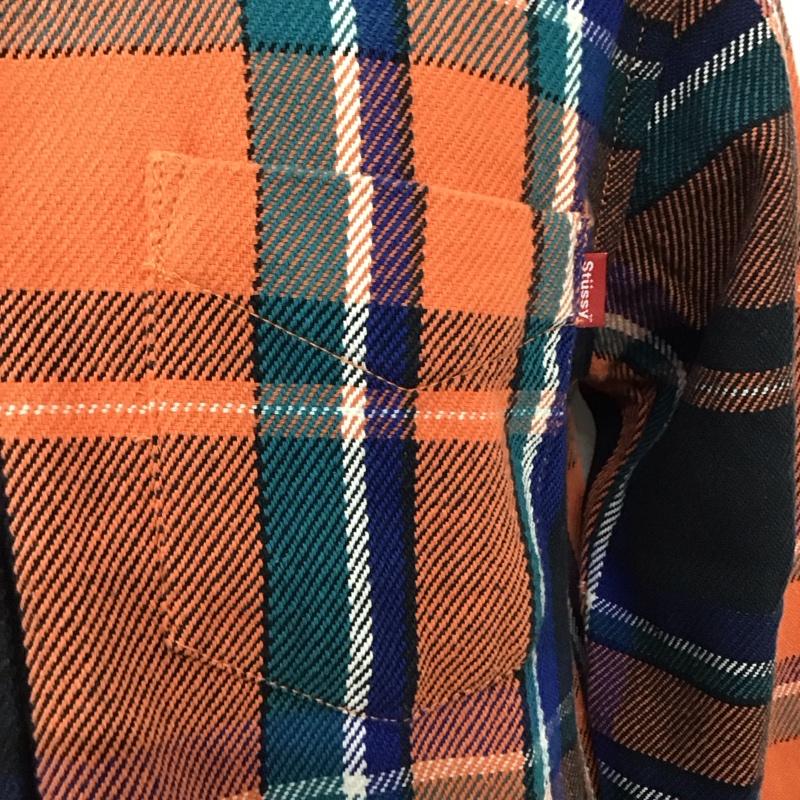 ステューシー STUSSY シャツ、ブラウス 長袖 長袖シャツ カラーシャツ ポケットシャツ 長袖カットソー チェックシャツ M チェック マルチカラー / マルチカラー /  メンズ USED 古着 中古 10117113