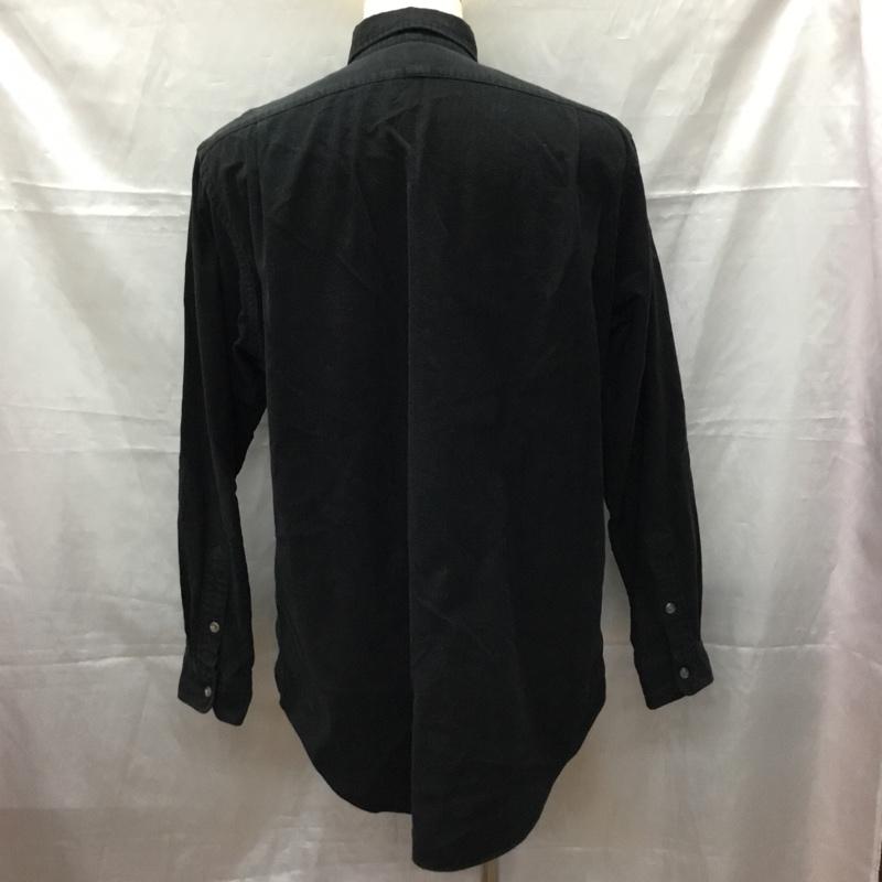 ラルフローレン RALPHLAUREN シャツ、ブラウス 長袖 80年代 POLO COUNTRY L 無地 黒 / ブラック /  メンズ USED 古着 中古 10112375