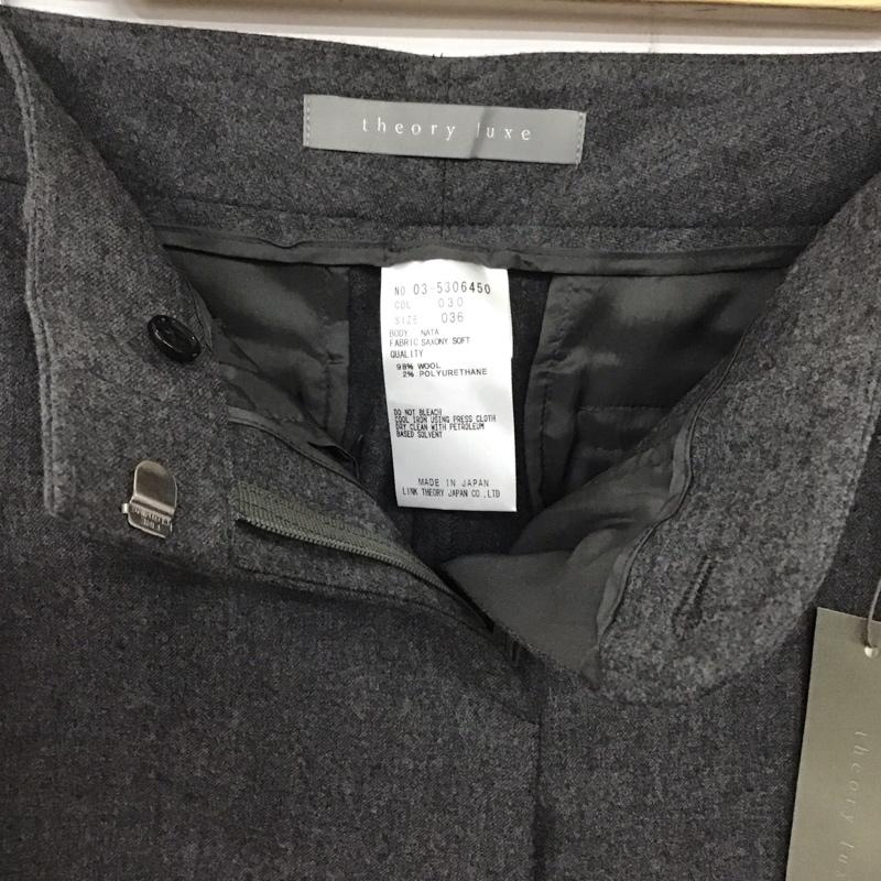 セオリーリュクス theory luxe パンツ スラックス 36 無地 灰 / グレー /  レディース USED 古着 中古 10133153