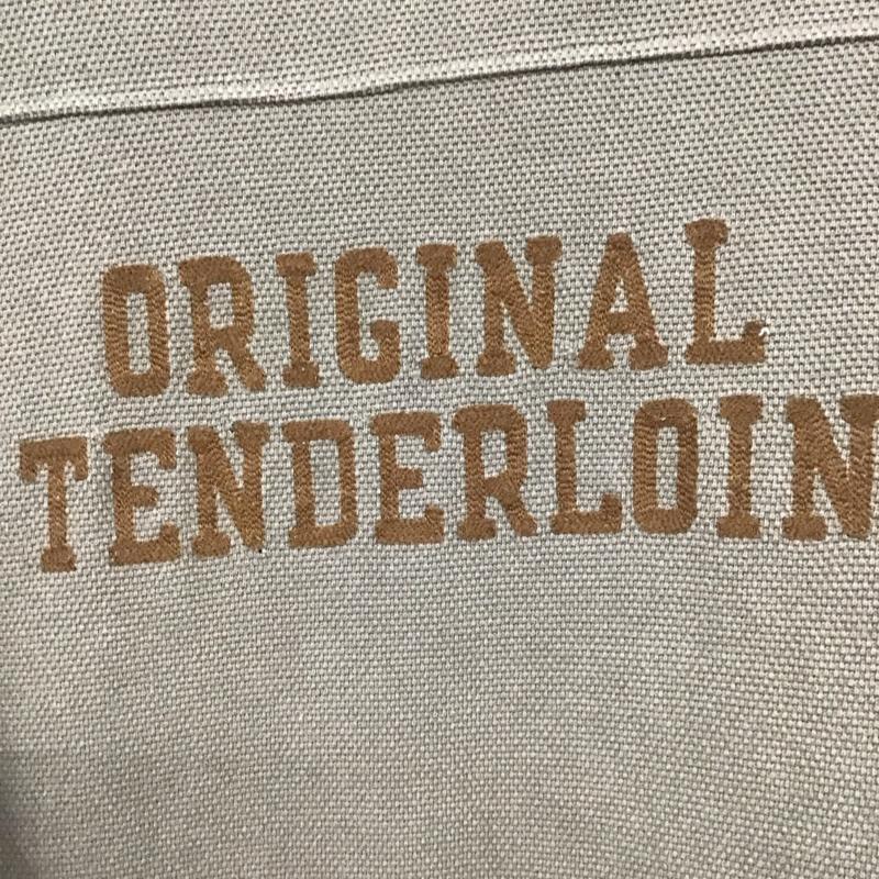 テンダーロイン TENDERLOIN Tシャツ 長袖 半袖カットソー プリントTシャツ クルーネックカットソー 長袖カットソー XL ロゴ、文字 茶 / ブラウン /  メンズ USED 古着 中古 10130033