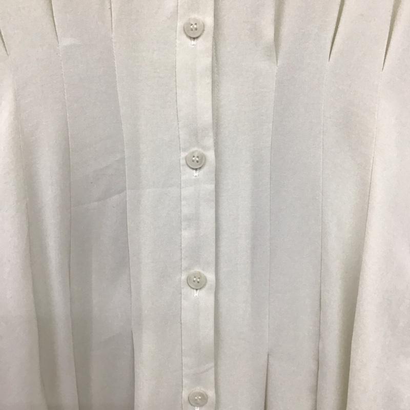 マウジー MOUSSY ワンピース ロングスカート 010FSS30-2020 WAIST TUCK SHIRT DRESS フレンチスリーブ 襟付き 1 無地 オフホワイト / オフホワイト /  レディース USED 古着 中古 10142267