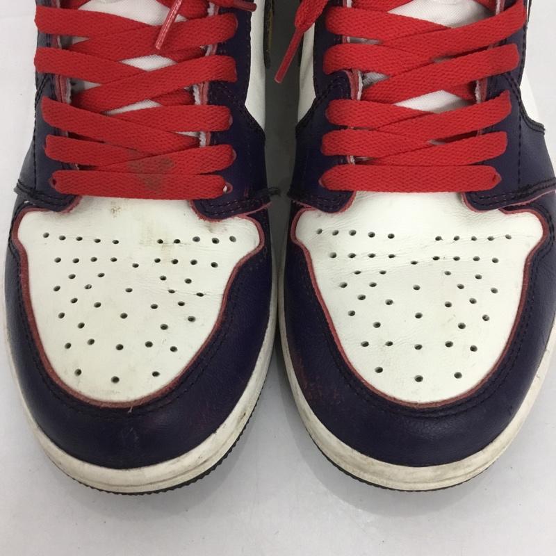 ナイキ NIKE スニーカー スニーカー CD6578-507 AIR JORDAN 1 RETRO HIGH OG DEFIANT 26.5cm 箱有 26.5cm ロゴ、文字 紫 / パープル / X 白 / ホワイト / X キャメル / キャメル /  メンズ USED 古着 中古 10128967