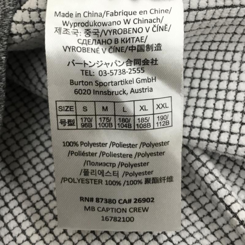 バートン BURTON トレーナー 長袖 CAPTION CREW M 無地 灰 / グレー /  メンズ USED 古着 中古 10138372