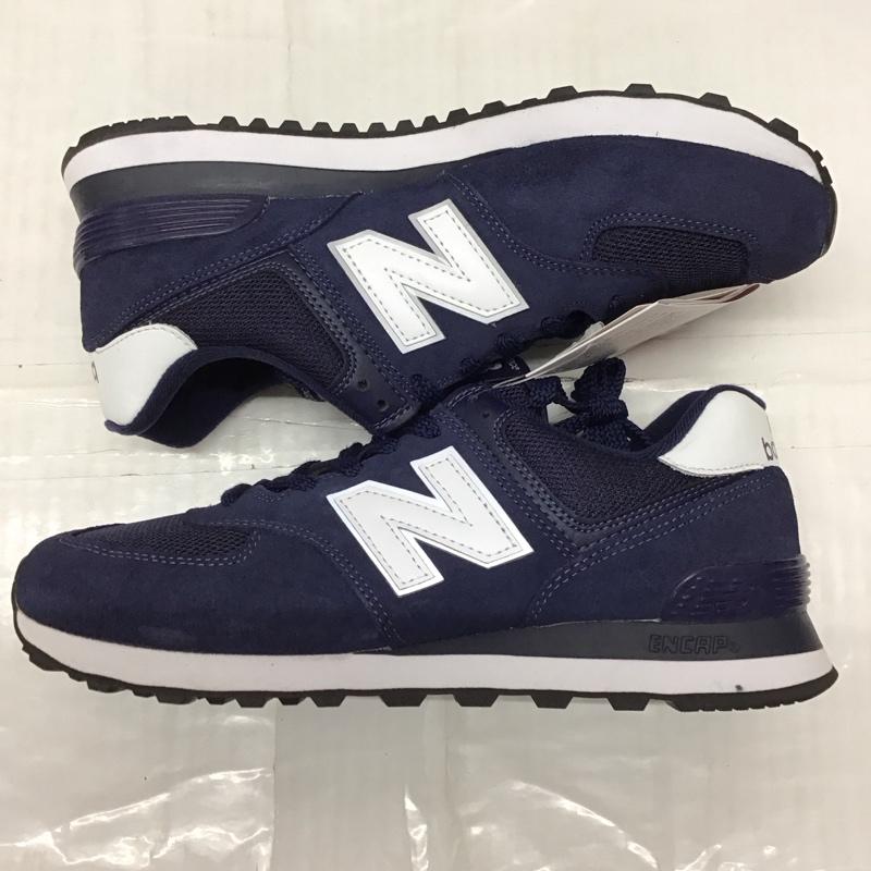 ニューバランス New Balance スニーカー スニーカー ML574EN2 タグ付き 26.5cm 26.5cm ロゴ、文字 紺 / ネイビー / X 白 / ホワイト /  メンズ USED 古着 中古 10121612