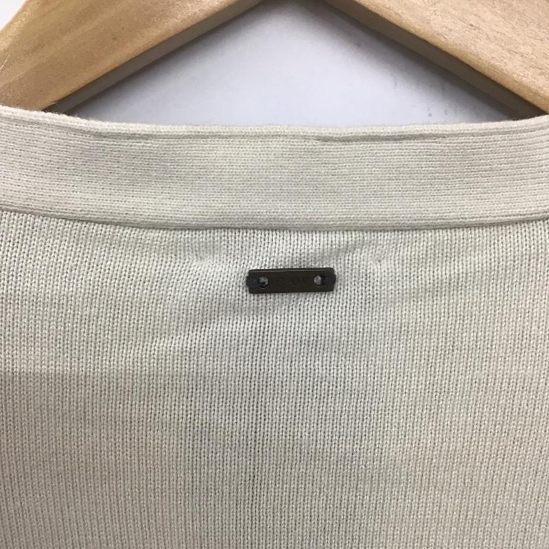ジースターロゥ G-STAR RAW カーディガン 長袖 長袖ニットカーディガン 前ボタン ノーカラー M ボーダー柄 白 / ホワイト / X 紺 / ネイビー /  メンズ USED 古着 中古 10132687