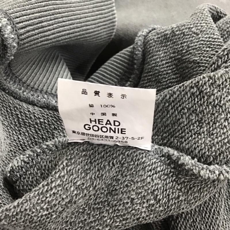 ヘッドグーニー HEADGOONIE トレーナー 長袖 長袖トレーナー スウェット クルーネック プルオーバー XXL プリント 灰 / グレー /  メンズ USED 古着 中古 10129301