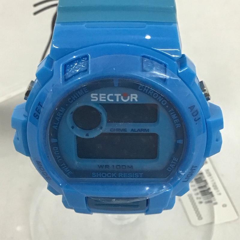 セクター SECTOR 腕時計 デジタル R3251172014 ロゴ、文字 水色 / ライトブルー /  メンズ USED 古着 中古 10135264