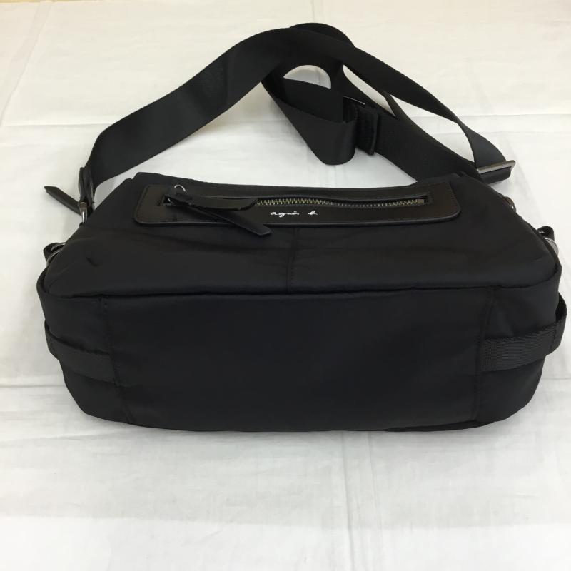 アニエス・ベー agnes b. ショルダーバッグ ショルダーバッグ ロゴ、文字 黒 / ブラック /  レディース USED 古着 中古 10135111