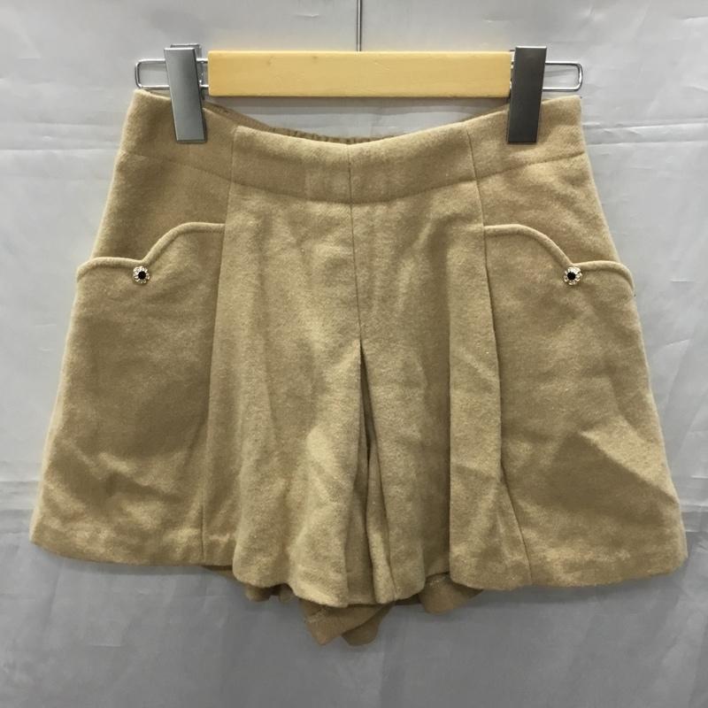 ルゥデルゥ Rew de Rew パンツ ショートパンツ ショートパンツ ハーフパンツ カジュアルパンツ 34 無地 ベージュ / ベージュ /  レディース USED 古着 中古 10114285