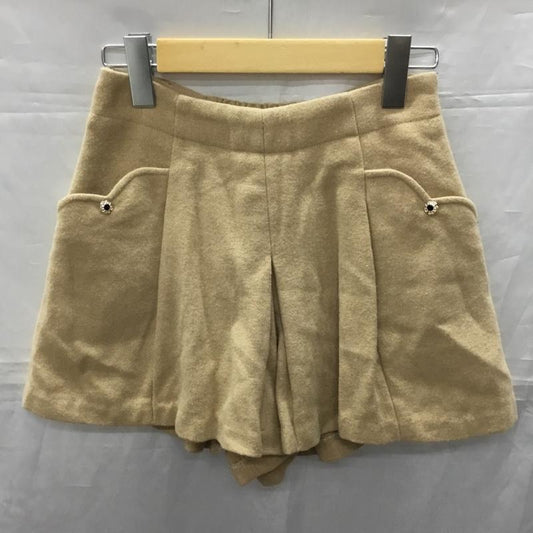ルゥデルゥ Rew de Rew パンツ ショートパンツ ショートパンツ ハーフパンツ カジュアルパンツ 34 無地 ベージュ / ベージュ /  レディース USED 古着 中古 10114285