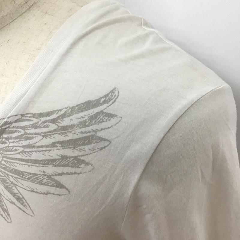 アルマーニエクスチェンジ A/X ARMANIEXCHANGE Tシャツ 半袖 Vネック S ロゴ、文字 白 / ホワイト /  メンズ USED 古着 中古 10116807