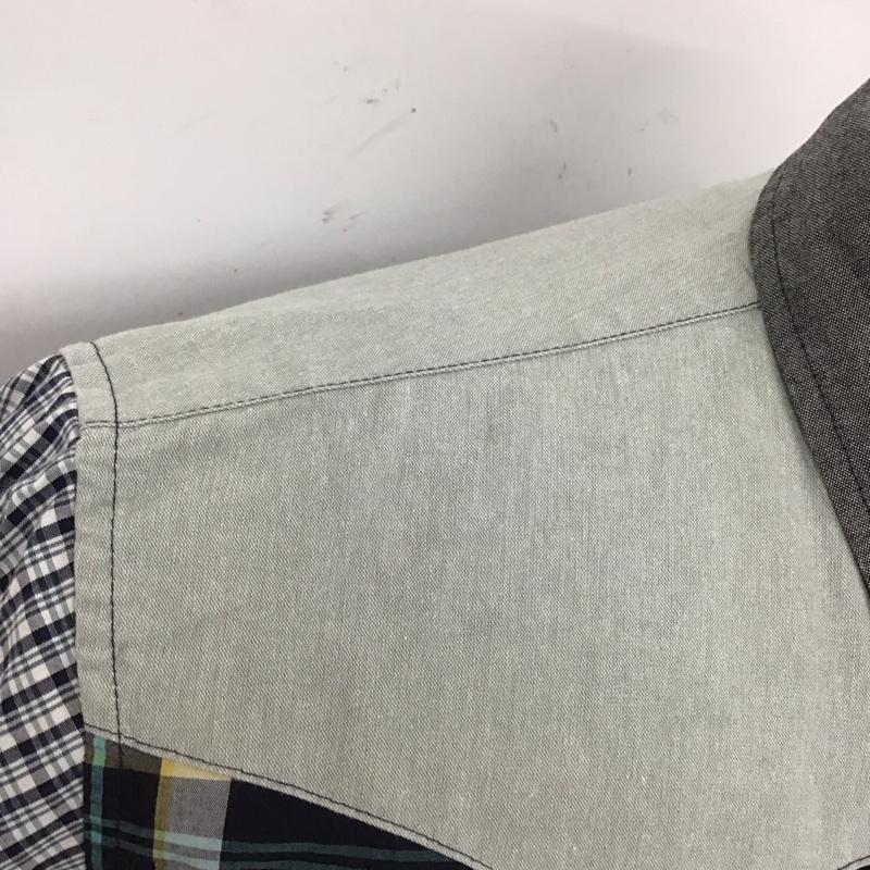 カステルバジャック CASTELBAJAC シャツ、ブラウス 長袖 長袖シャツ カラーシャツ ポケットシャツ 長袖カットソー チェックシャツ 48 チェック マルチカラー / マルチカラー /  メンズ USED 古着 中古 10123779