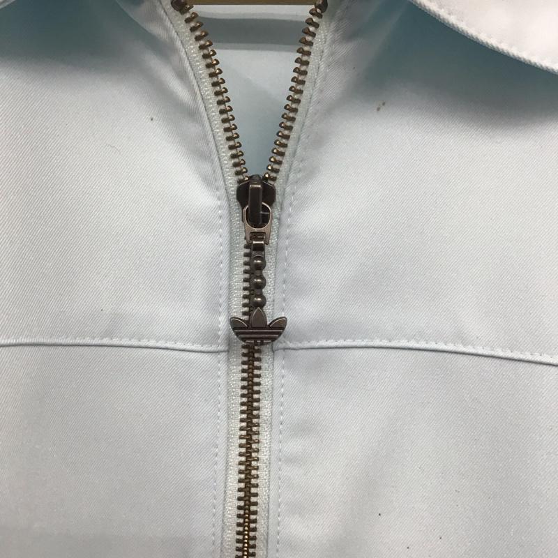 アディダス adidas ジャケット、上着 ジャケット、ブレザー hk2918 ジップアップジャケット アウター XL 無地 水色 / ライトブルー /  メンズ USED 古着 中古 10143149