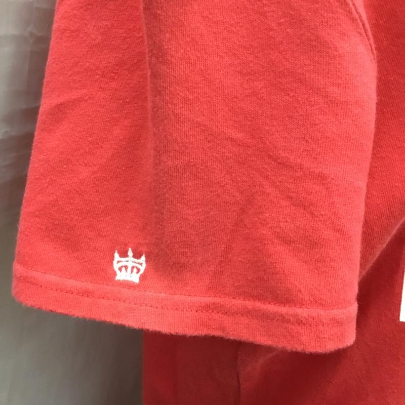 アールシーダブリュービー RCWB Tシャツ 半袖 半袖カットソー プリントTシャツ クルーネックカットソー M ロゴ、文字 赤 / レッド /  メンズ USED 古着 中古 10118473