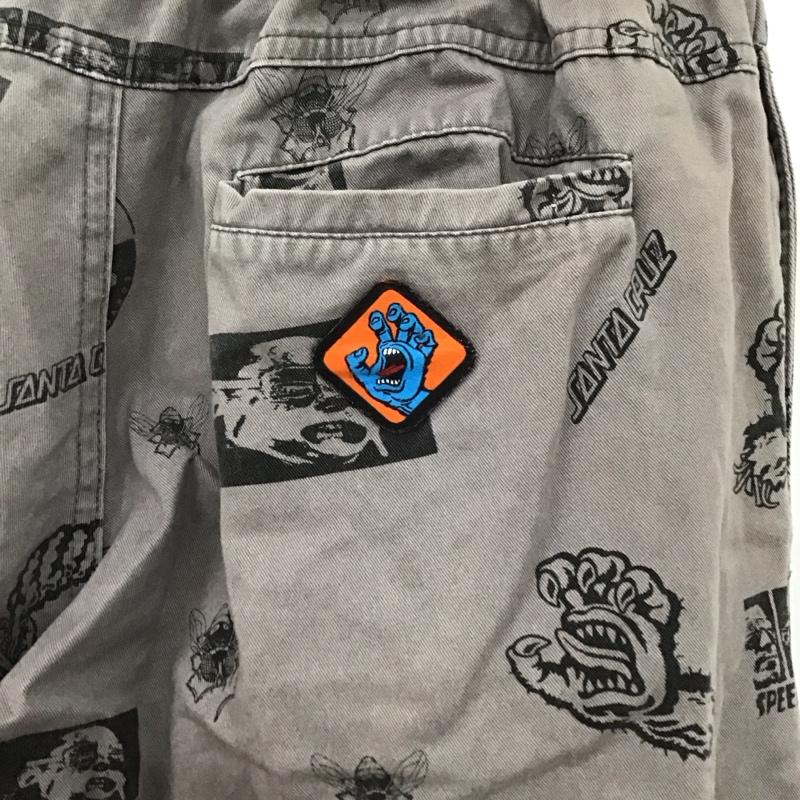 サンタクルーズ SANTA CRUZ パンツ ワークパンツ、ペインターパンツ 502211501 ボトム ワイドパンツ カジュアルパンツ 総柄 M プリント 灰 / グレー /  メンズ USED 古着 中古 10106632