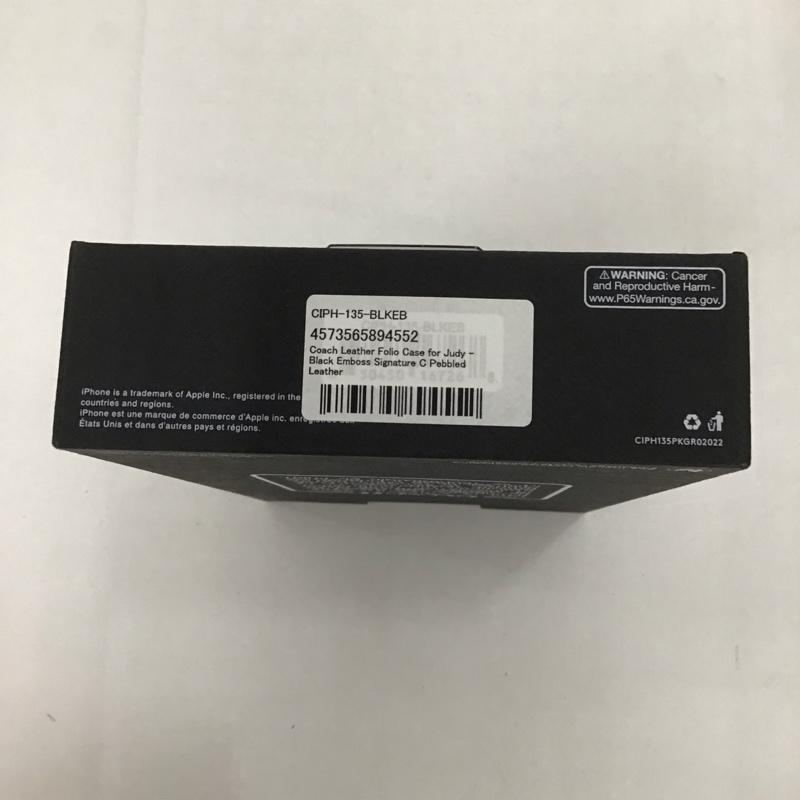 コーチ COACH ファッション小物 ファッション小物 CIPH-135-BLKEB iPhone 14 Pro iPhoneケース 手帳型 Folio Case ロゴ、文字 黒 / ブラック /  メンズ USED 古着 中古 10126281