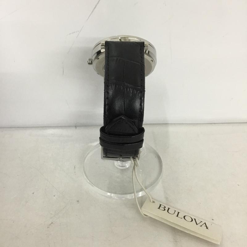 ブローバ BULOVA 腕時計 アナログ（自動巻き） 96C131 レザーベルト 箱有 ロゴ、文字 黒 / ブラック /  メンズ USED 古着 中古 10133878