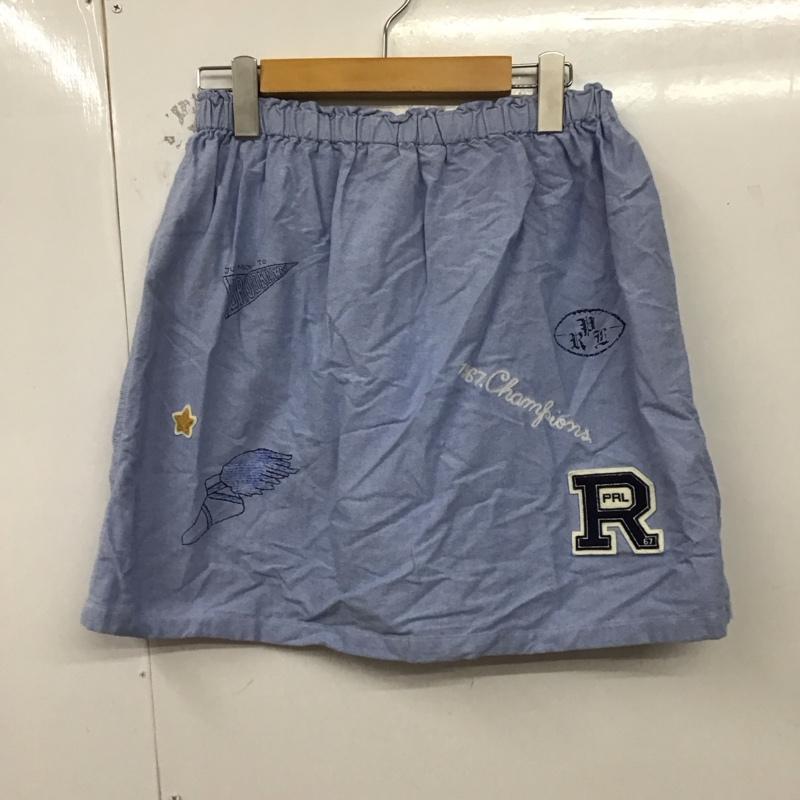 ラルフローレン RALPHLAUREN スカート ミニスカート 無地 水色 / ライトブルー /  レディース USED 古着 中古 10129850