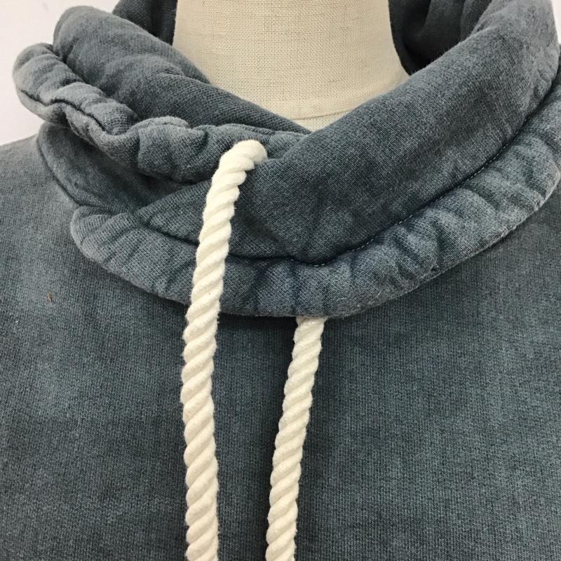グッドオン Good On ワンピース ひざ丈スカート 裏起毛 スウェットワンピース 長袖 S 無地 青 / ブルー /  レディース USED 古着 中古 10123228