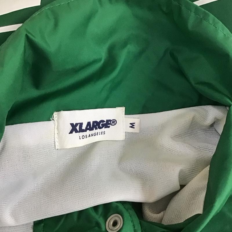エクストララージ XLARGE ジャケット、上着 ジャケット、ブレザー 01179502 コーチジャケット ナイロンジャケット M ロゴ、文字 緑 / グリーン /  メンズ USED 古着 中古 10118753