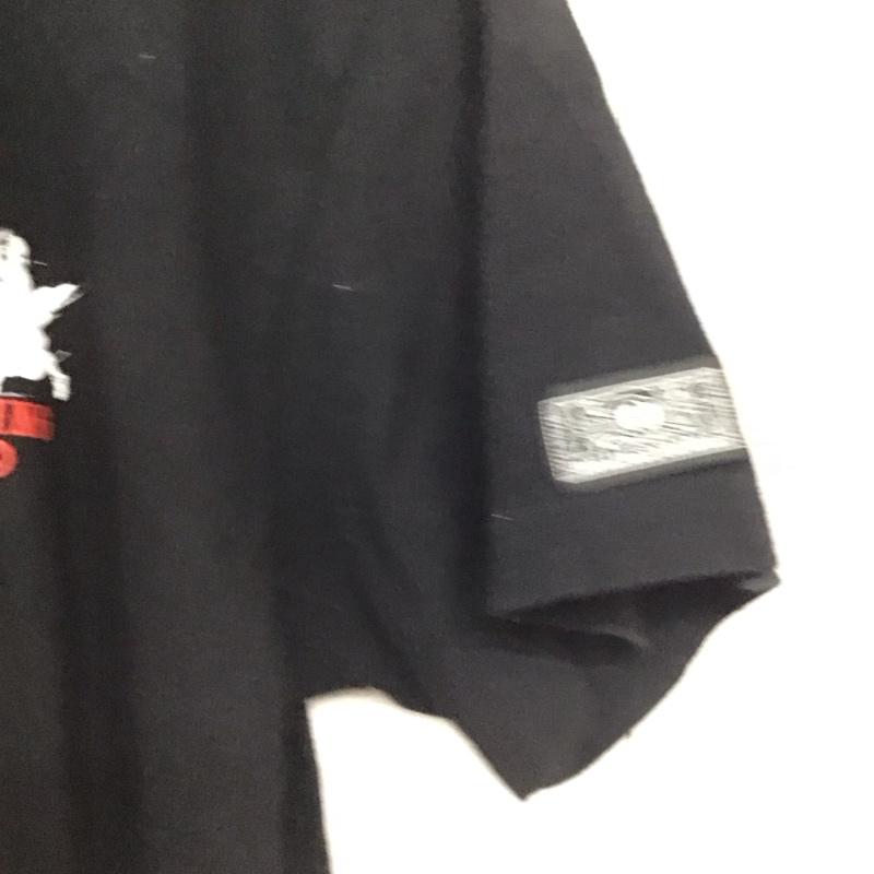 ローリングクレイドル ROLLING CRADLE Tシャツ 半袖 半袖カットソー プリントTシャツ クルーネックカットソー L ロゴ、文字 黒 / ブラック /  メンズ USED 古着 中古 10140708