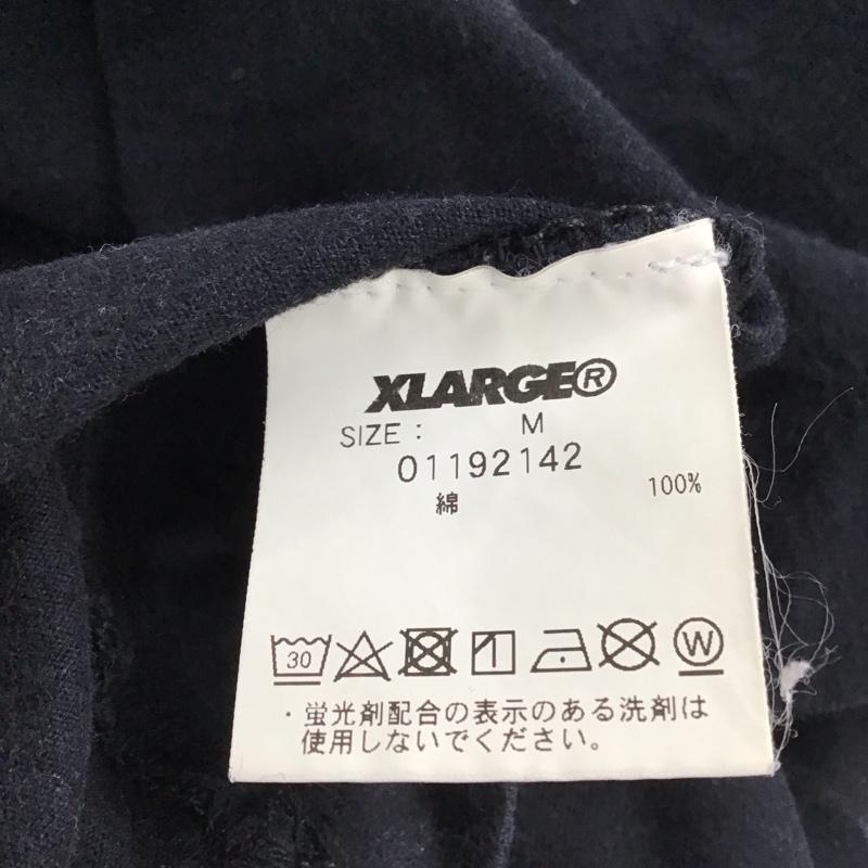 エクストララージ XLARGE Tシャツ 半袖 半袖カットソー プリントTシャツ クルーネックカットソー M ロゴ、文字 黒 / ブラック /  メンズ USED 古着 中古 10151349