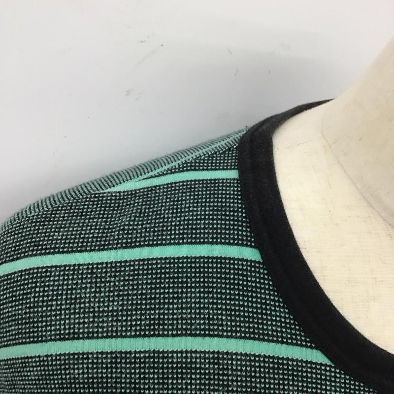 クーティー COOTIE Tシャツ 半袖 半袖カットソー プリントTシャツ クルーネックカットソー L ボーダー柄 マルチカラー / マルチカラー /  メンズ USED 古着 中古 10113141