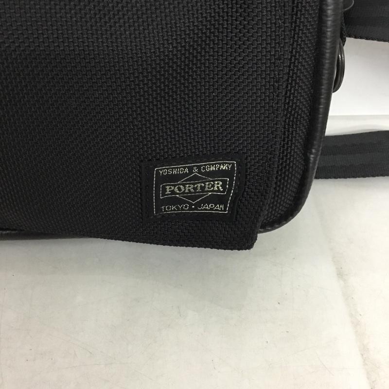ポーター PORTER ショルダーバッグ ショルダーバッグ HEAT ロゴ、文字 黒 / ブラック /  メンズ USED 古着 中古 10146332