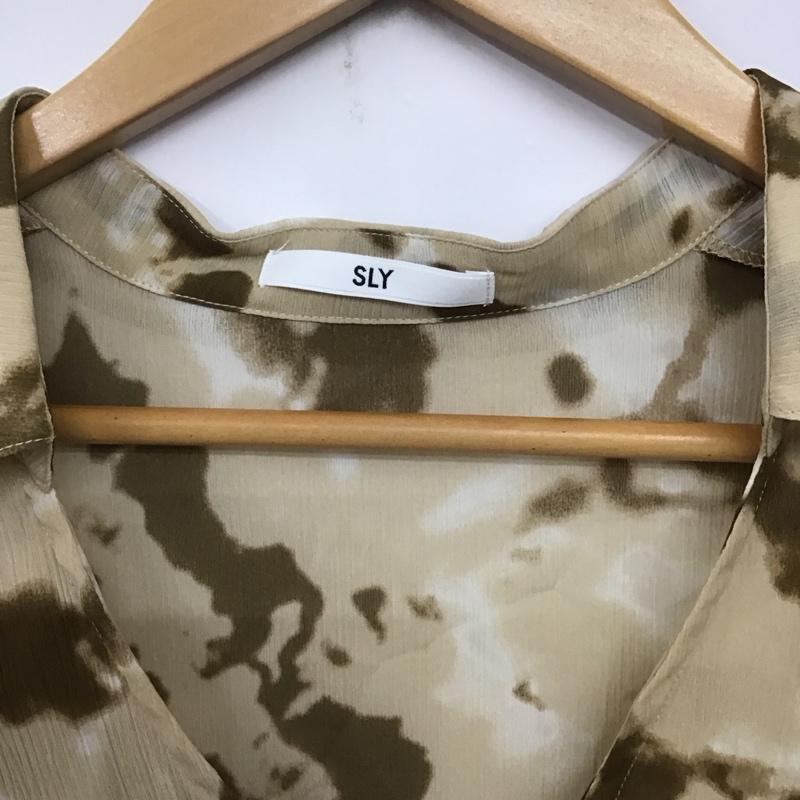 スライ SLY シャツ、ブラウス 長袖 030ESM30-3270 MARBLE DYE SHEER SH FREE  マルチカラー / マルチカラー /  レディース USED 古着 中古 10140468
