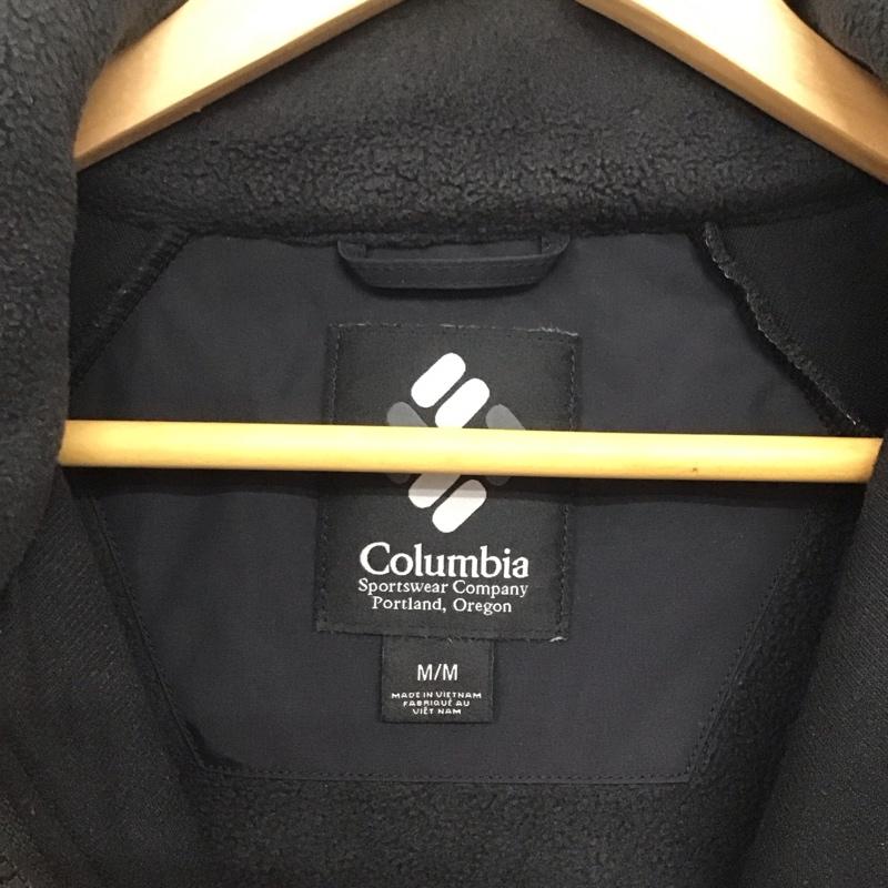 コロンビア Columbia ジャケット、上着 ジャンパー、ブルゾン ジップアップフリースジャケット アウター 長袖ジャケット M ロゴ、文字 ダークグレー / ダークグレー /  メンズ USED 古着 中古 10145881
