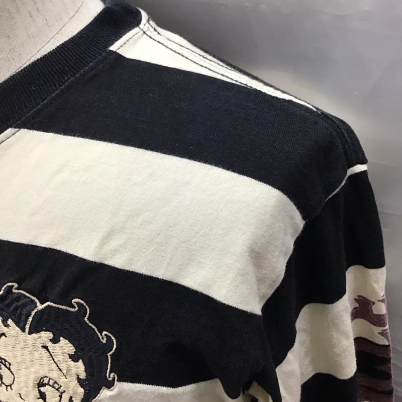 インディアン INDIAN カットソー 長袖 長袖カットソー クルーネックカットソー bettyboop M ロゴ、文字 白 / ホワイト / X 黒 / ブラック /  メンズ USED 古着 中古 10118432