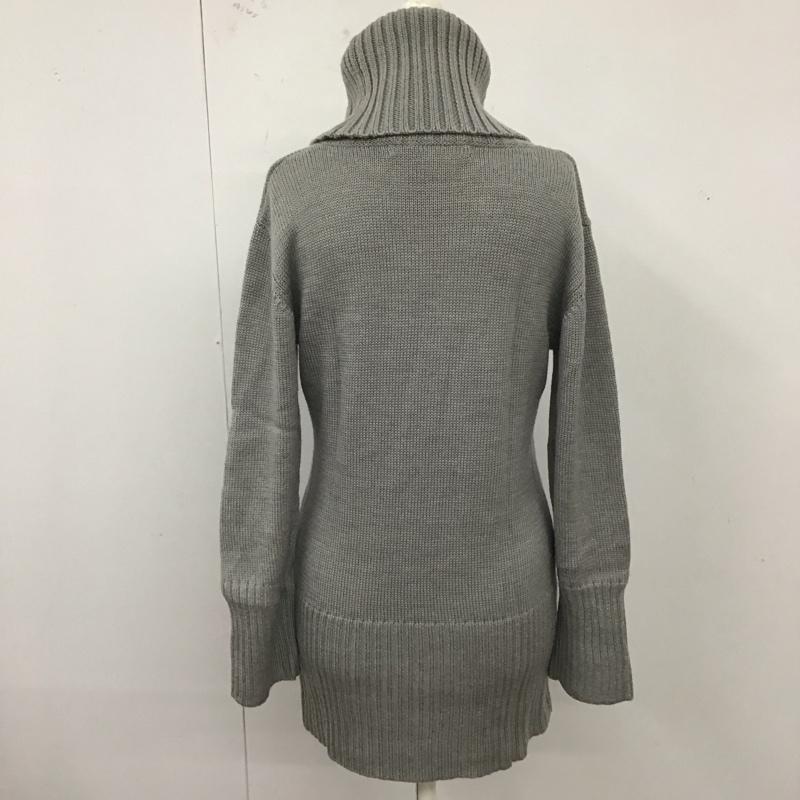 トミーヒルフィガー TOMMY HILFIGER ニット、セーター 長袖 M 無地 灰 / グレー /  レディース USED 古着 中古 10121375