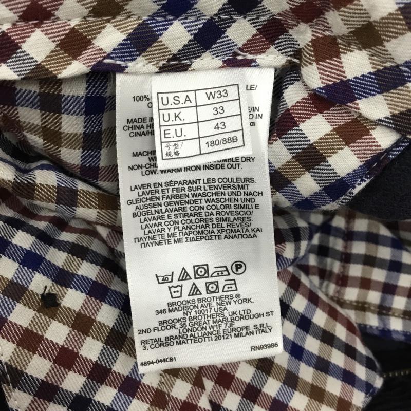ブルックスブラザーズ BROOKS BROTHERS ボトムス ボトムス コーデュロイパンツ 雪だるま 33インチ 無地 紺 / ネイビー /  メンズ USED 古着 中古 10111451