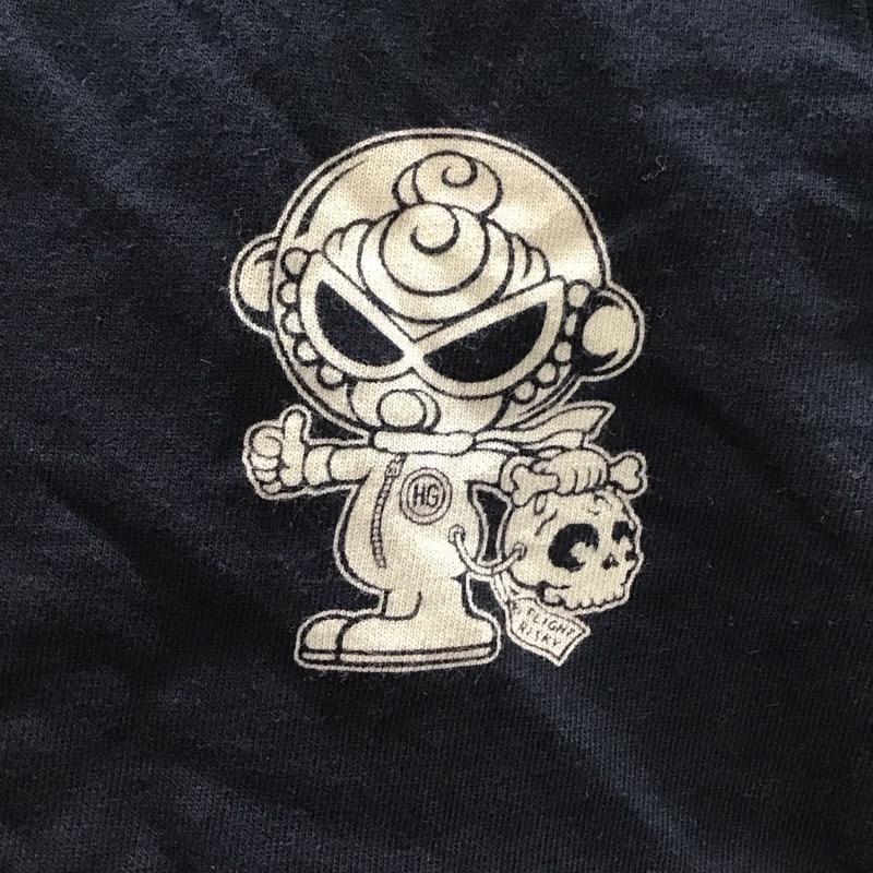 ヒステリック ミニ HYSTERIC MINI Tシャツ 半袖 100cm プリント 黒 / ブラック /  ガールズ USED 古着 中古 10123418