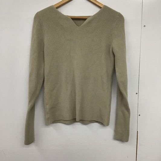 ミラオーウェン Mila Owen ニット、セーター 長袖 0 無地 ベージュ / ベージュ /  レディース USED 古着 中古 10133178