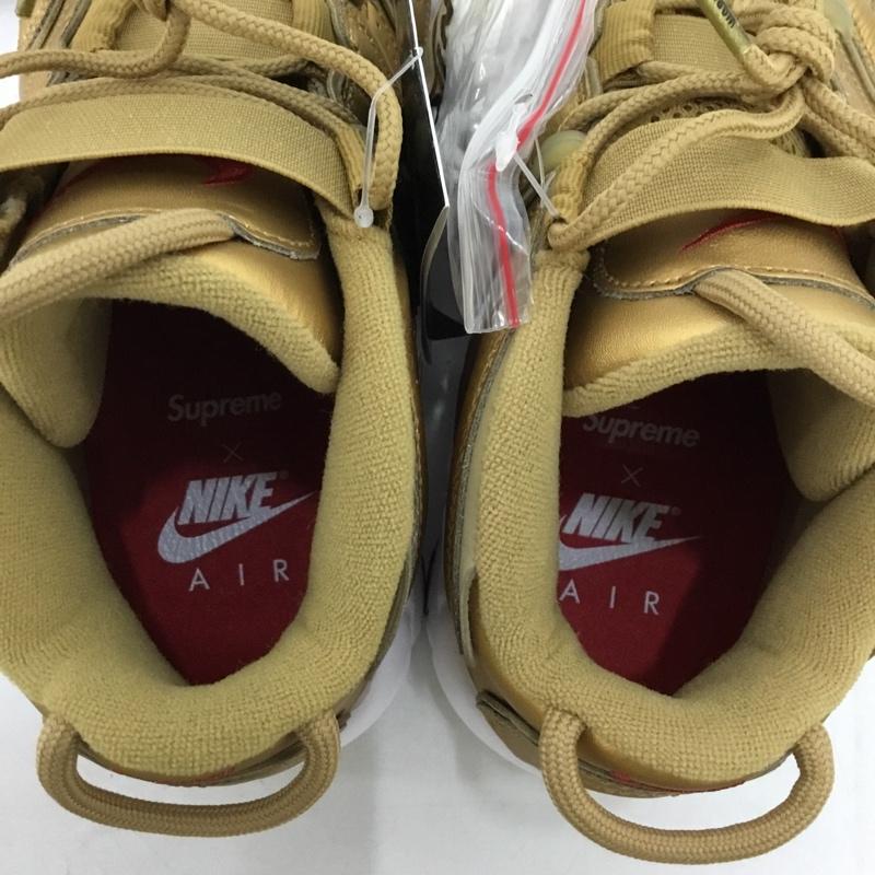 ナイキ NIKE スニーカー スニーカー 902290-700 AIR MORE UPTEMPO SUPREME 27cm 箱有 27.0cm ワンポイント 金 / ゴールド / X 白 / ホワイト / X 赤 / レッド /  メンズ USED 古着 中古 10147755