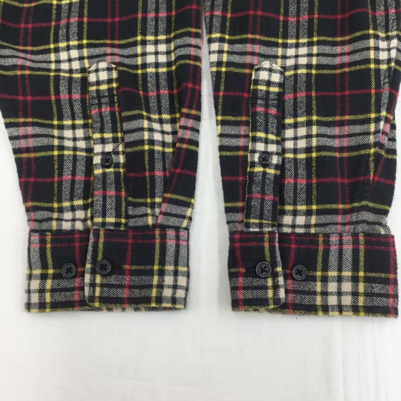 シュプリーム Supreme シャツ、ブラウス 長袖 L チェック 黒 / ブラック /  メンズ USED 古着 中古 10129328